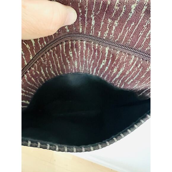 Maruca Design Crossbody Bag Mustard Plum Circles Handmade in Boulder CO - Picture 6 of 7